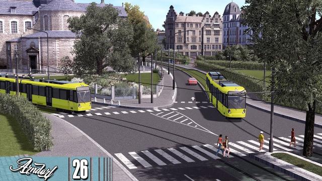 Cities Skylines: ARNDORF - The 3.5km Tram Line Ride #26