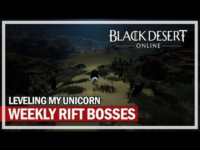 Weekly Rift Bosses & Unicorn Leveling | Black Desert