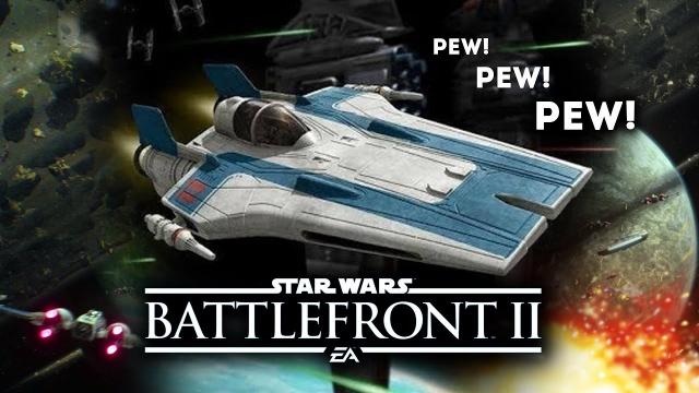 Star Wars Battlefront 2 - THE EPIC NEW A-WING HERO SHIP! Survive D’Qar! New Space Battle Gameplay!