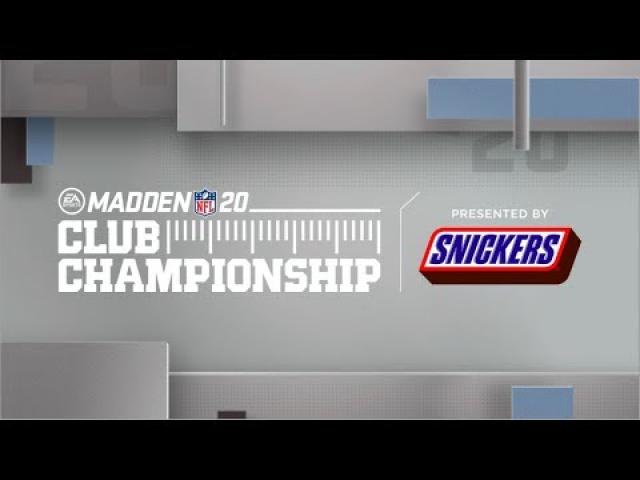 Madden NFL 20 Club Championship Presented by Snickers Day 1: AFC Divisional Semifinals and Finals