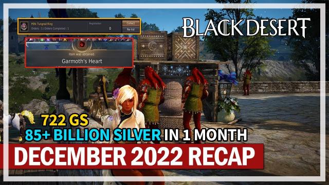I Made Over 85 Billion Silver in December & Monthly Recap Goals | Black Desert
