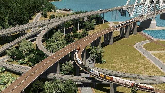 Building BIG Port Infrastructure [Roads, Highways, Rail] in Cities Skylines!