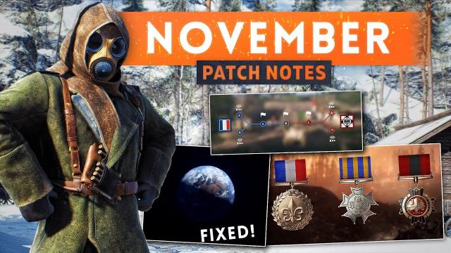 ► NOVEMBER PATCH UPDATE NOTES! - Battlefield 1 (Changes, Fixes & New Features)