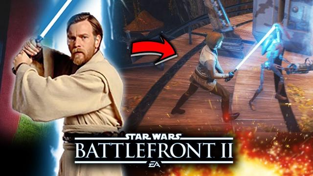 Star Wars Battlefront 2 - New Obi-Wan Kenobi Mod Gameplay!  Clone Wars Gameplay!