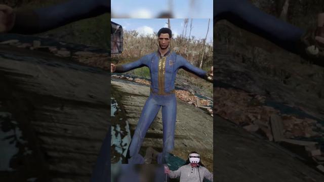 When Fallout 4 VR Mods Go Terribly Wrong (Or Maybe They're Just Right?) #shorts #fallout