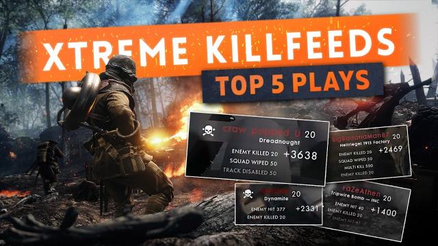 ► EXTREME KILLFEEDS! - Battlefield 1 Top 5 Plays || Episode 2