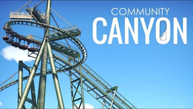 Planet Coaster - Community Canyon - Suspended Cableway Coaster