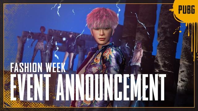 Fashion Week Event Announcement | PUBG