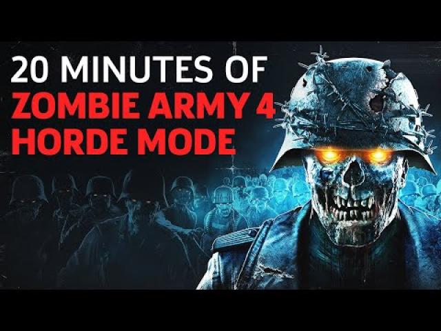 20 Minutes Of Zombie Army 4: Dead War Solo Horde Mode Gameplay