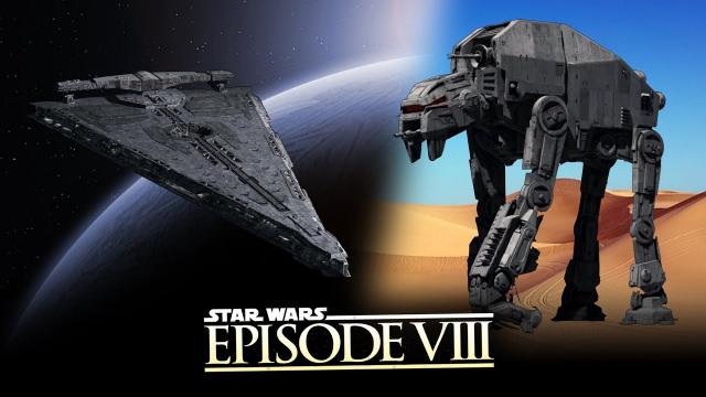 Star Wars Episode 8: The Last Jedi - NEW VEHICLE IMAGES REVEALED! AT-M6 and Dreadnought!