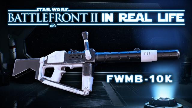 Star Wars Battlefront 2 In Real Life - FWMB-10K Heavy Blaster from The Last Jedi!