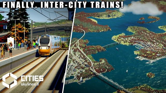 Adding TRAINS to our New England cities in Cities Skylines 2