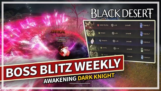Trying Calamity 7 Bosses - Awakening Dark Knight | Black Desert