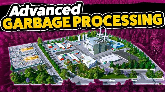 Building an Advanced Garbage Processing Facility — Cities: Skylines - Plazas & Promenades (#13)