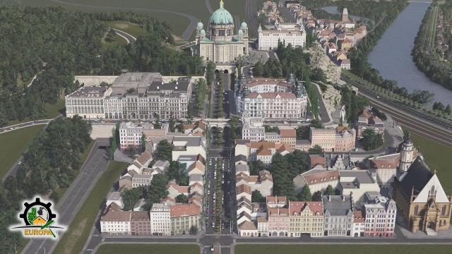Populating the big Hill with germanic buildings| Cities Skyline: EUROPA #EP17