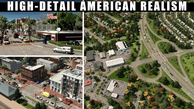 Building High-Detail Realistic American City Expansions in Cities Skylines!