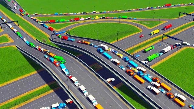 I RUINED my City Creating a Traffic Nightmare in Cities Skylines