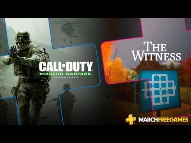 Call of Duty: Modern Warfare Remastered And The Witness - PS Plus March Free Games