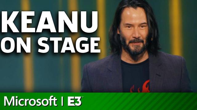 Cyberpunk 2077 - Keanu Reeves On Stage | Microsoft Xbox E3 2019