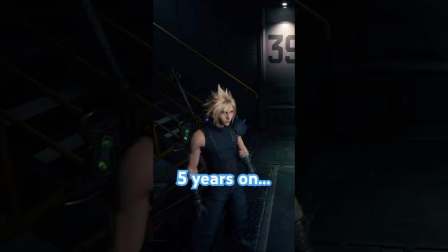 5 years on and we're still climbing the stairs in the Shinra building #ff7 #ff7r #ff7remake
