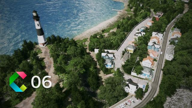 Cities: Skylines | Cleyra -  6 - Lighthouse, Beach , Skate Park and Ocean Restaurant