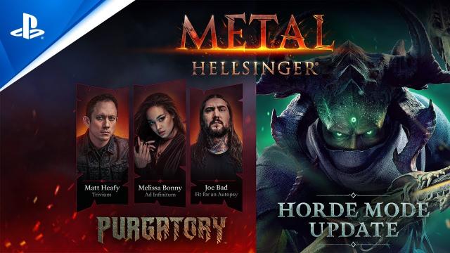 Metal: Hellsinger - Purgatory DLC and Free Horde Mode Trailer | PS5 Games