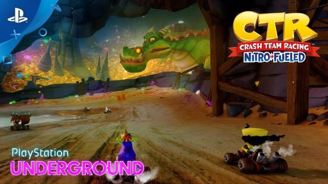 Crash Team Racing Nitro-Fueled - Dragon Mines & Retro Stadium Gameplay | PlayStation Underground