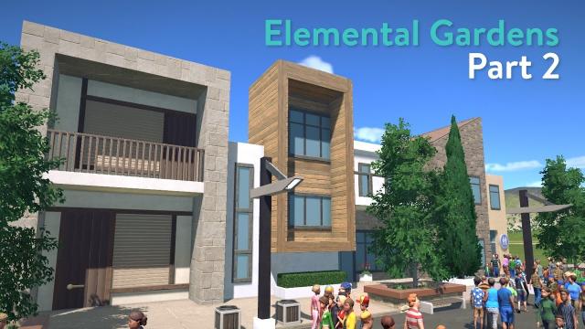 Planet Coaster - Elemental Gardens (Part 2) - Entrance Building & Mainstreet