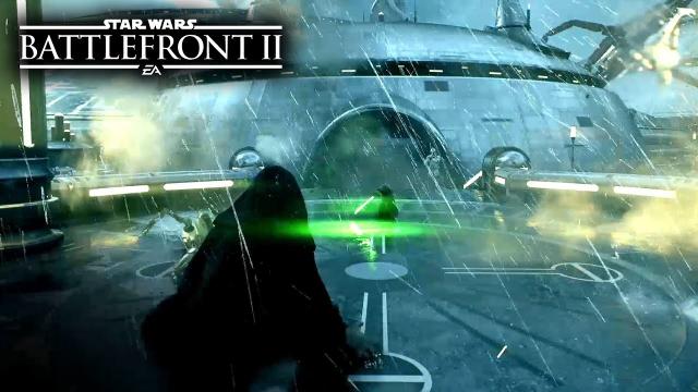 Star Wars Battlefront 2 - NEW Emperor Palpatine vs Yoda Hero Gameplay!