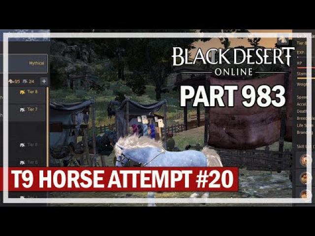 Black Desert Online - Let's Play Part 983 - T9 Horse Attempt #20