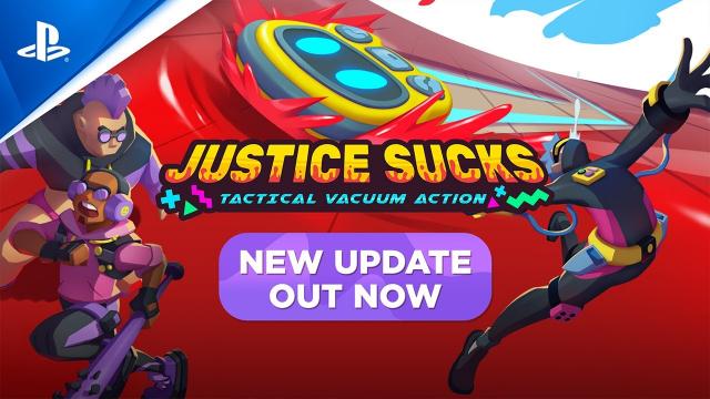 Justice Sucks - Vacuum Massacre Update Trailer | PS5 & PS4 Games