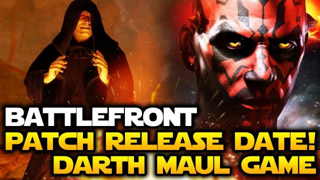 Star Wars Battlefront - New Patch Release Date! Cancelled Darth Maul Game New Concept Arts!