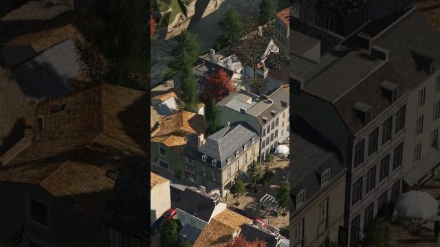 High-Detail Realistic European Village in #citiesskylines #cityskylines #shorts