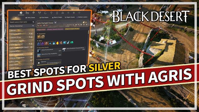 Best Grind Spots with AGRIS for SILVER | Black Desert