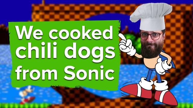 We cooked Chili Dogs from Sonic the Hedgehog