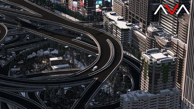 Cities: Skylines - AVALON [22] - Off-Ramp Urban Integration
