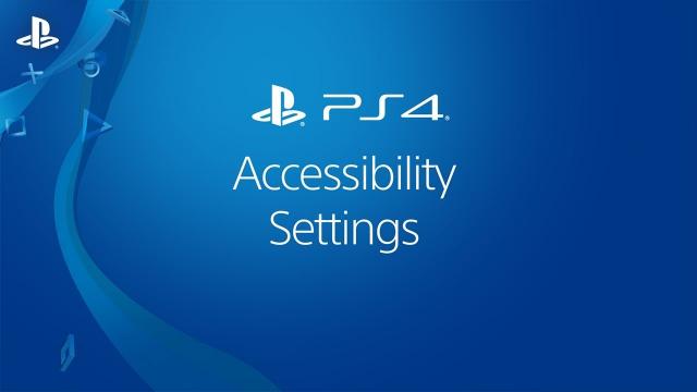 Accessibility Settings on PS4 Systems