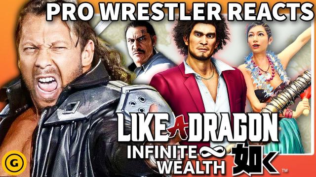 Pro Wrestler Reacts To Like A Dragon: Infinite Wealth (feat. Kenny Omega)