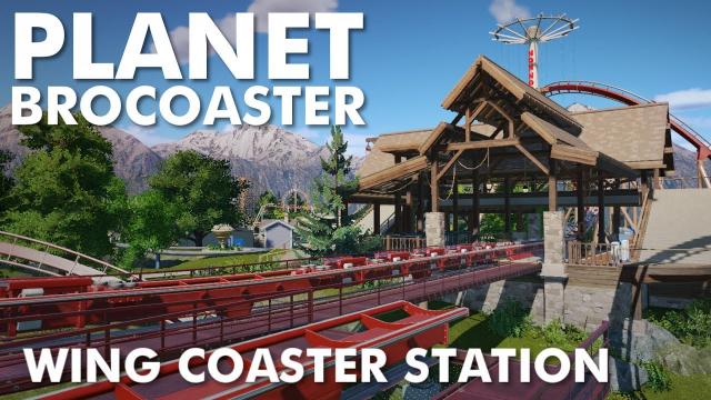 Planet Brocoaster - Wing Coaster Station Building