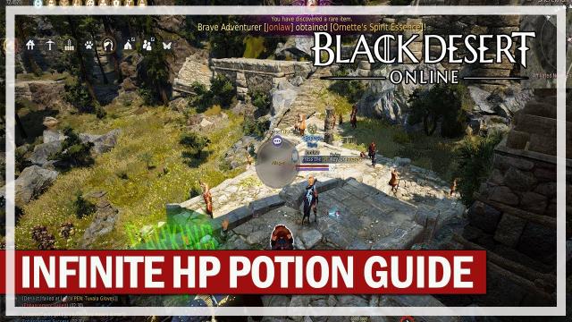 Black Desert Online - 2021 Infinite HP Potion Pieces Guide & Rotations