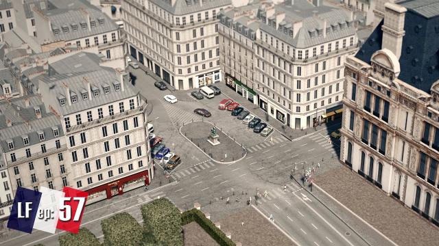 Cities Skylines: Little France -  In between Paris buildings | Small plaza #57