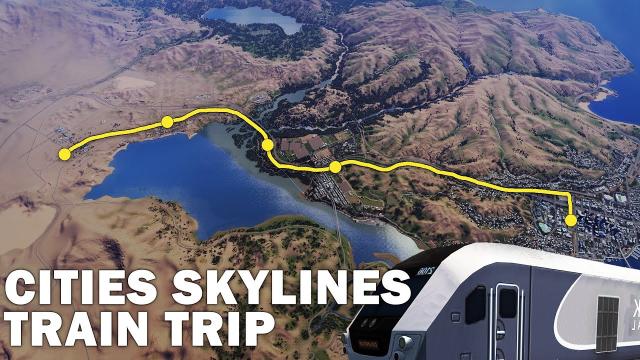 Amtrak Train Trip: First Person | Cities Skylines | Marble Mountain 07