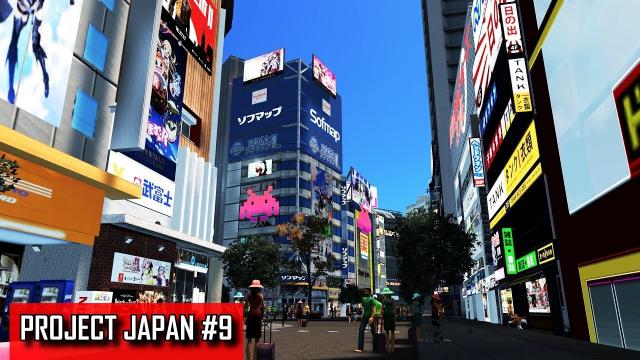Cities: Skylines - PROJECT JAPAN #9 - Entertainment, anime/manga culture & nightlife pedestrian zone