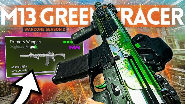 The NEW M13 with "ACID GREEN TRACERS" is the MOST TOXIC Weapon in Warzone!