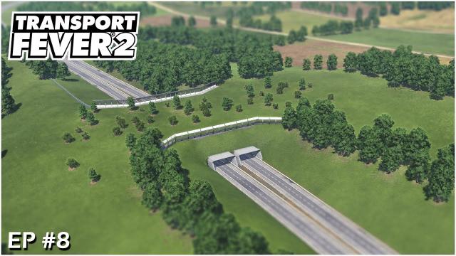 Transport Fever 2 Gameplay - The Wild Overpass on A2 and new Highway A3 #S01EP08