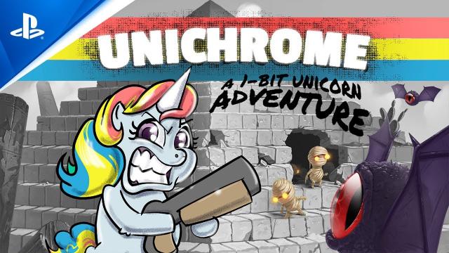 Unichrome: A 1-Bit Unicorn Adventure - Launch Trailer | PS5 & PS4 Games