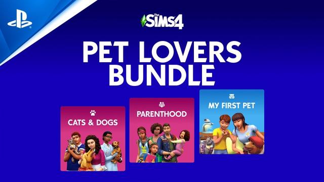 Sims Essentials Bundle 1 - Pet Lovers (Cats & Dogs, Parenthood, My First Pet) | PS4 Games