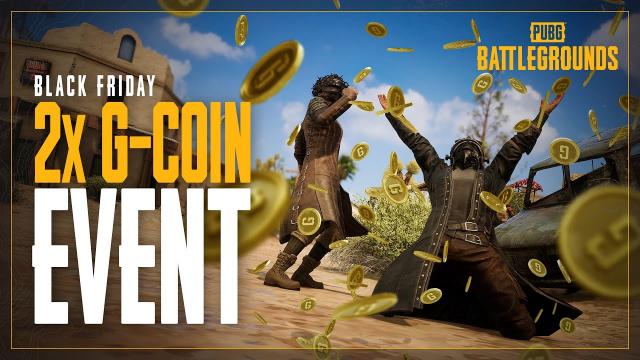 Black Friday 2x G-coin event | PUBG