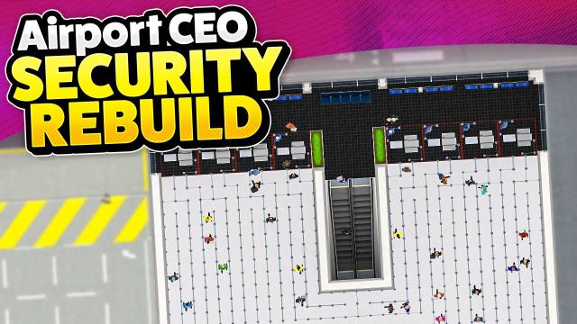 Going Upstairs to REBUILD My SECURITY CHECKPOINT in Airport CEO!