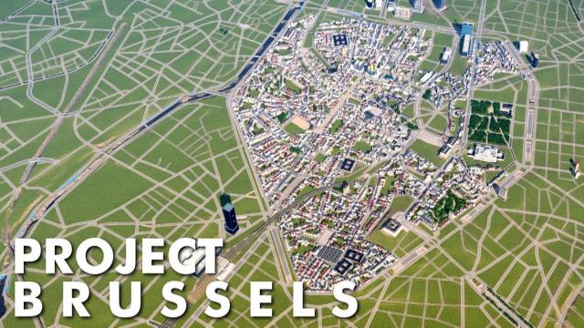 Cities: Skylines: Project Brussels (Part 1) - Road Layout